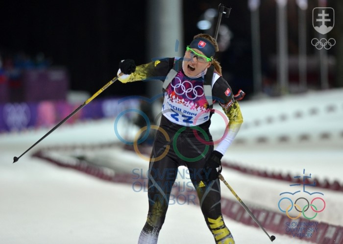 FOTOGALÉRIA: Šprint biatlonistiek na 7,5 km na ZOH 2014 v Soči so zlatom Kuzminovej