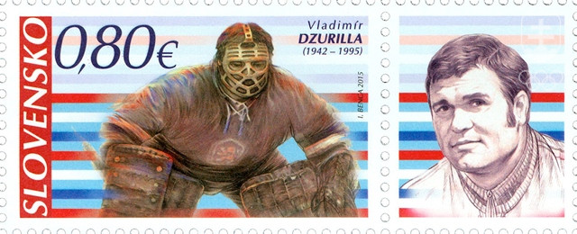 Na novej poštovej známke je vyobrazený legendárny hokejový brankár Vladimír Dzurilla
