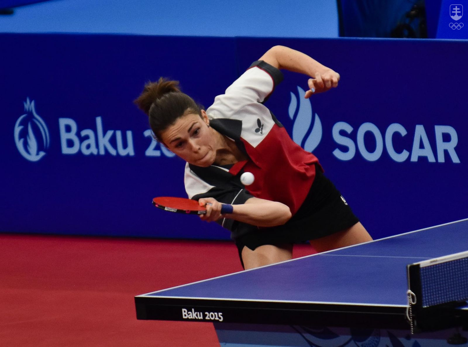 Eva Ódorová v Baku hrá v skvelej forme. FOTO: JÁN SÚKUP, SOV