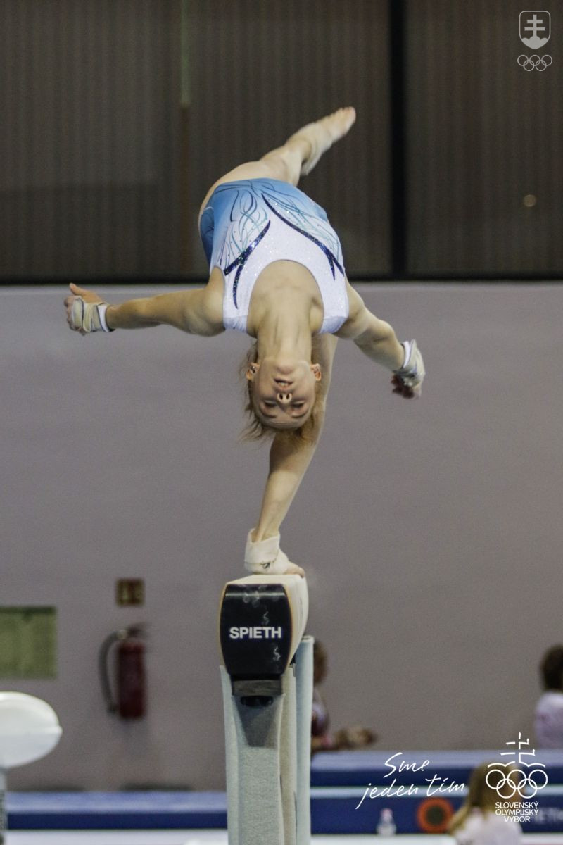 Chiara Bunce 23. spomedzi 88 gymnastiek z celej Európy. FOTO: : Andrej Galica