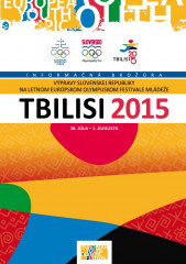 XIII. EYOF Tbilisi 2015 - brožúra slovenskej výpravy