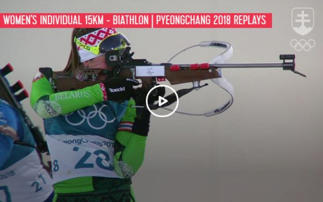 ZOH Pjongčang 2018 - Anastasia Kuzminová - striebro, biatlon 15km