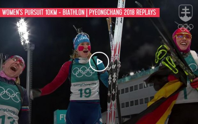 ZOH Pjongčang 2018 - Anastasia Kuzminová - striebro, stíhacie preteky na 10 km