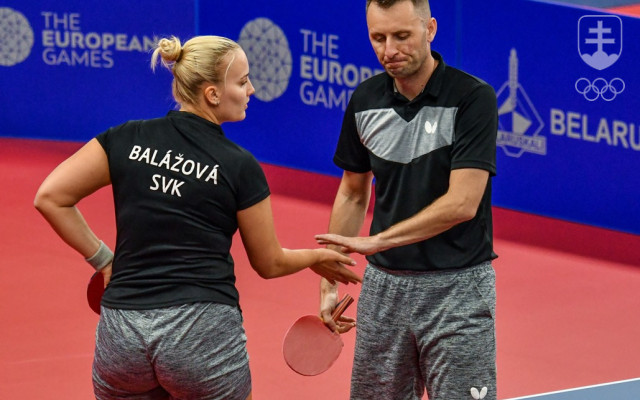 Barbora Balážová a Ľubomír Pištej sú v miešanej štvorhre už v najlepšej štvorici.