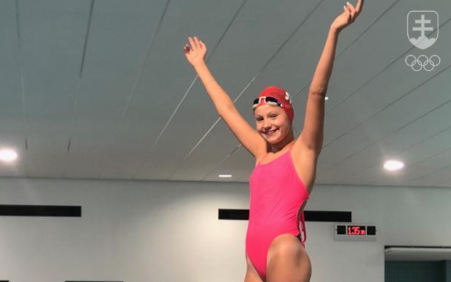 Olivia Ana Šprláková-Zmorová je druhou slovenskou semifinalistkou v plávaní na EYOF 2019 v Baku. 
