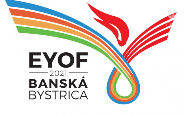 Logo XVI. letného EYOF v Banskej Bystrici, ktoré oficiálne predstavili 4. júla.