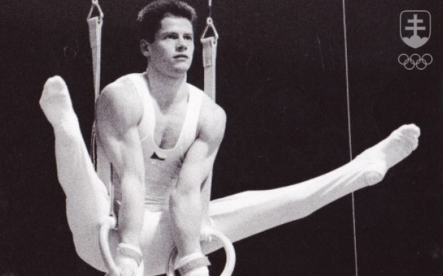 Martin Modlitba v časoch vrcholnej gymnastickej kariéry.