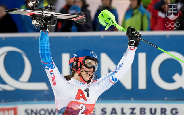 Po Záhrebe sa Petra Vlhová tešila z triumfu aj v slalome vo Flachau.