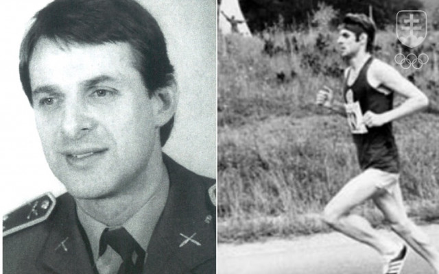 Na fotografii vľavo Ondrej Zeleňanský ako veliteľ ASVŠ Dukla Banská Bystrica a vpravo ako maratónec.
