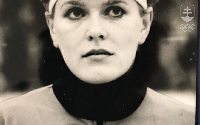 Portrét Janky Stašovej z čias vrcholnej hráčskej kariéry.