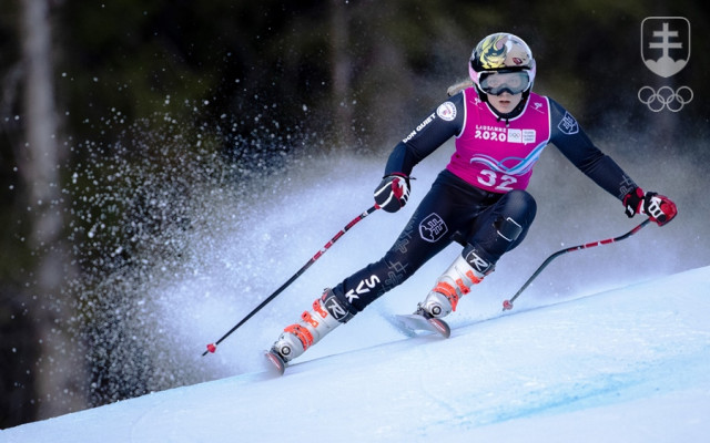 Rebeka Jančová na tohtoročných zimných olympijských hrách mládeže v Lausanne.
