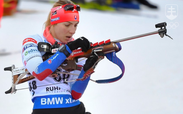 Biatlonistka Terézia Poliaková ešte ako aktívna športovkyňa.
