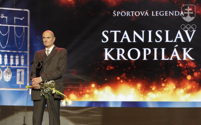 Stanislav Kropilák pri uvádzaní medzi slovenské Športové legendy v decembri 2019.