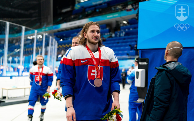 Slováci hokej bronz Peking 2022
