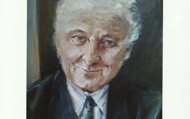Rudolf Jurčák na portréte od akademickej maliarky S. Herényiovej.