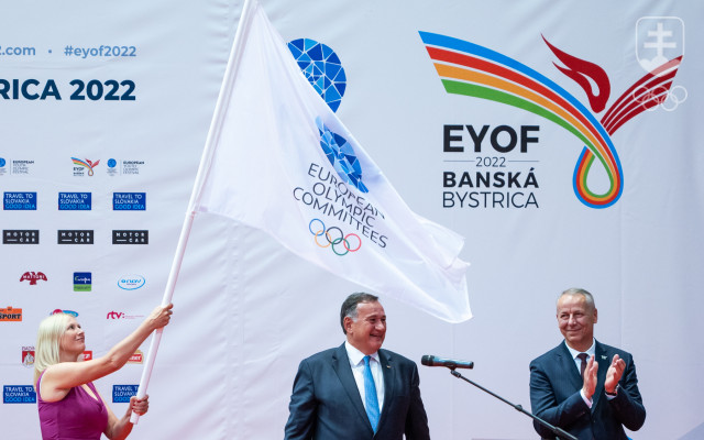 Záverečný ceremoniál EYOF v Banskej Bystrici.