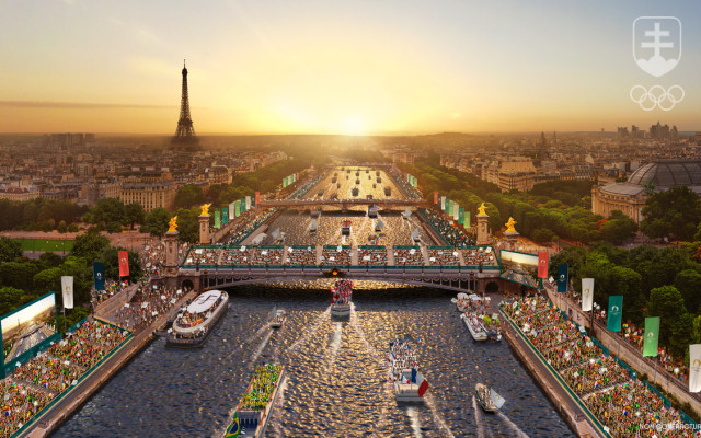 Takto by to malo vyzerať počas otváracieho ceremoniálu OH 2024 na parížskej Seine.