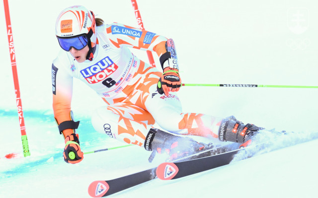 Petra Vlhová v obrovskom slalome v Sestriere