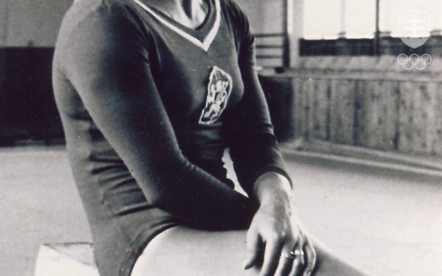 Dvakrát strieborná olympionička v športovej gymnastike Marianna Némethová-Krajčírová.