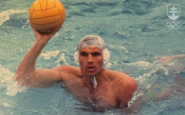 Olympionik Vidor Borsig počas niekdajšej dlhoročnej špičkovej vodnopólovej kariéry.