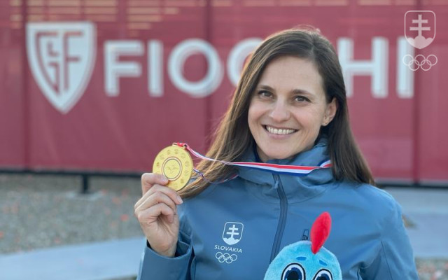 Barteková so zlatou medailou z budúcej olympijskej strelnice.