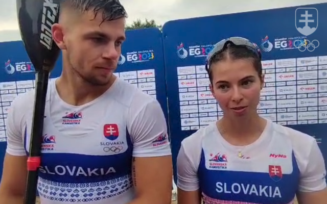 Denis Myšák a Bianka Sidová po semifinále.