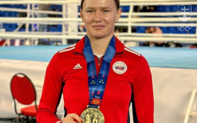 Jessica Triebeľová s bronzovou medailou z vlaňajších ME do 22 rokov v Budve.