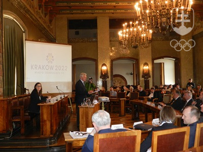 V rámci prezentácie konceptu Krakova vystúpil aj prezident SOV František Chmelár. FOTO: PKOL