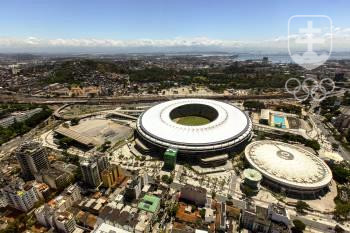 Na slávnom futbalovom štadióne Maracaná sa okrem futbalových zápasov odohrajú aj otvárací a záverečný ceremoniál OH 2016. FOTO: TASR/AP