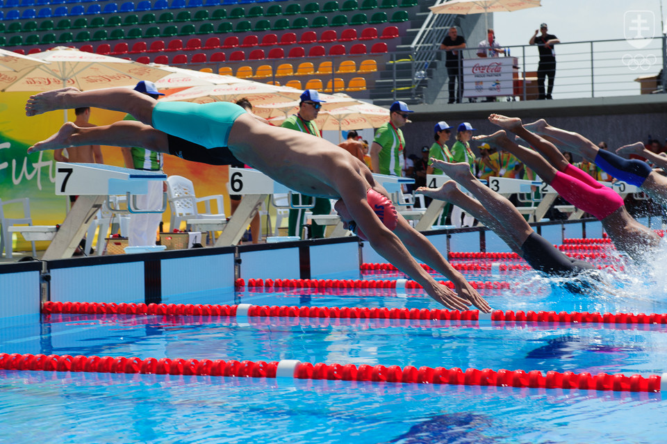 Momentka z plaveckého štadióna. FOTO: PAVOL UHRIN