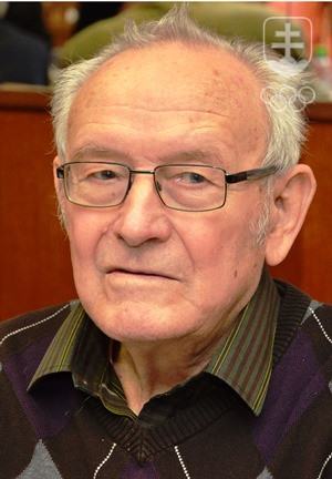 Ladislav Čepčiansky na jednom z valných zhromaždení SOV. FOTO: JÁN SÚKUP