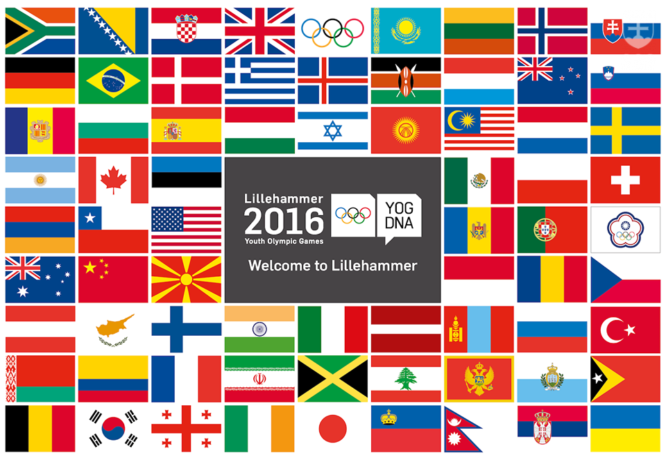 Vlajky všetkých zúčastnených krajín. INFOGRAFIKA Organizačný výbor hier