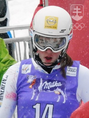 Petra Vlhová chcela v stredisku, kde lyžiarsky vyrástla, dosiahnuť ešte lepší výsledok, než 9. miesto. FOTO: ĽUBOMÍR SOUČEK