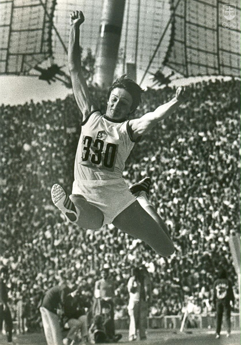 Eva Šuranová na OH 1972 v Mníchove, kde získala bronz. FOTO: ARCHÍV SOŠM
