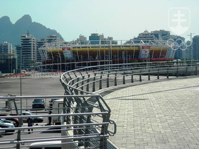 Hlavný tenisový štadión v Olympijskom parku v Riu. FOTO: ĽUBOMÍR SOUČEK, Rio de Janeiro