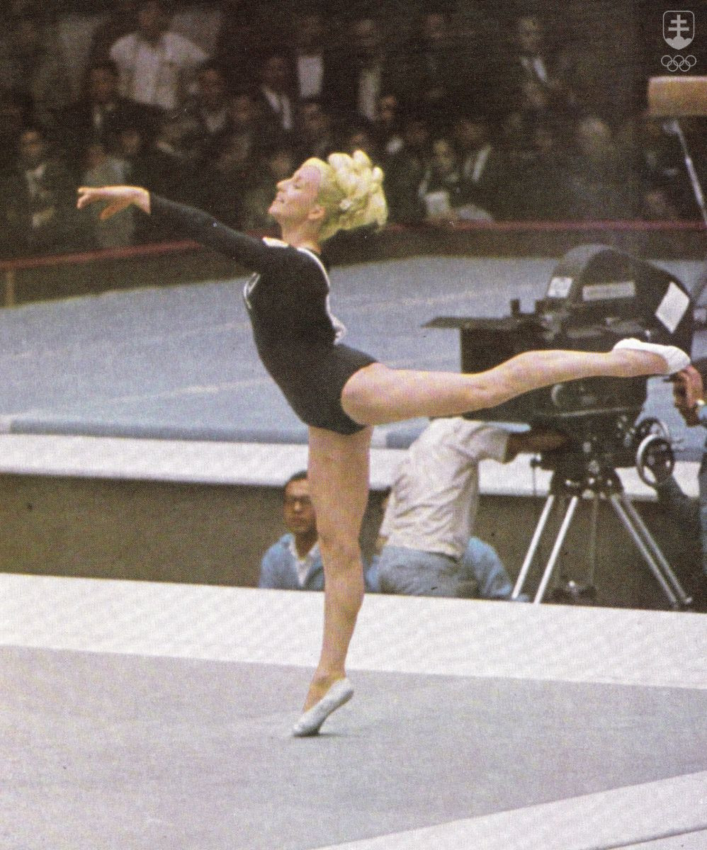 Cvičenie Věra Čáslavskej v prostných na OH 1968 na záver jej výnimočnej gymnastickej kariéry. FOTO: ARCHÍV