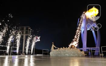 Momerntka zo zapálenia olympijského ohňa. FOTO: TASR/AP