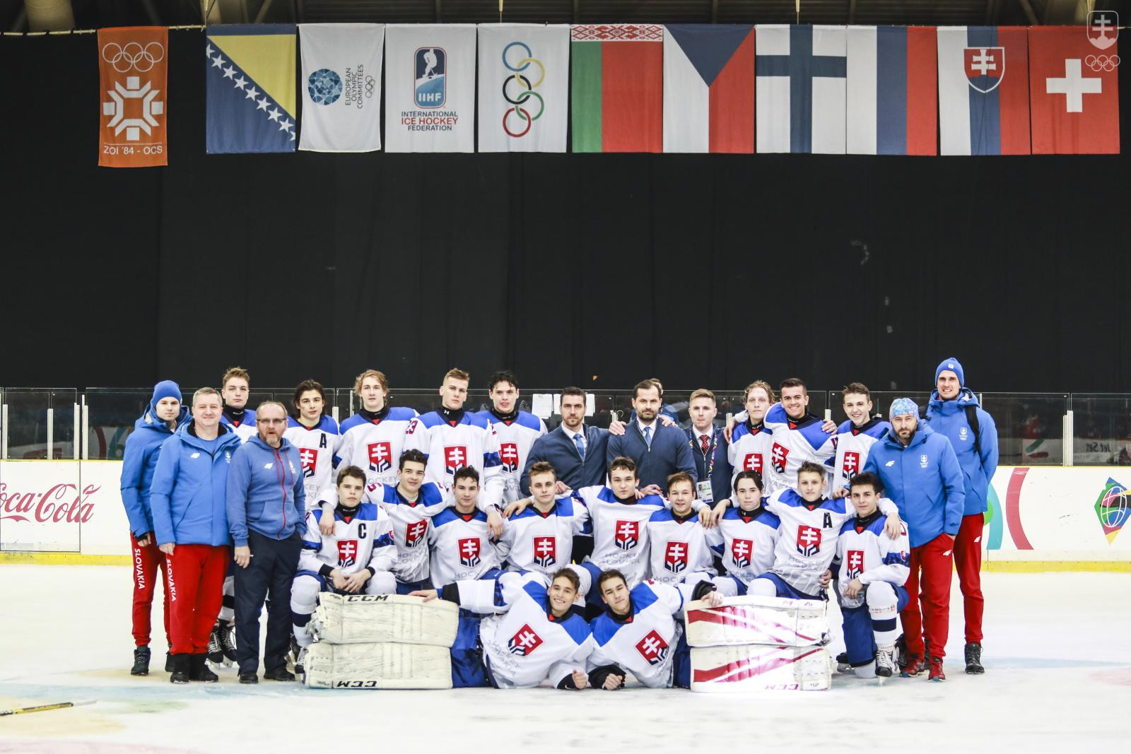 Hokejová sedemnástka na EYOF-e v Sarajeve obsadila konečné 5. miesto. FOTO: : SOŠV/Andrej Galica
