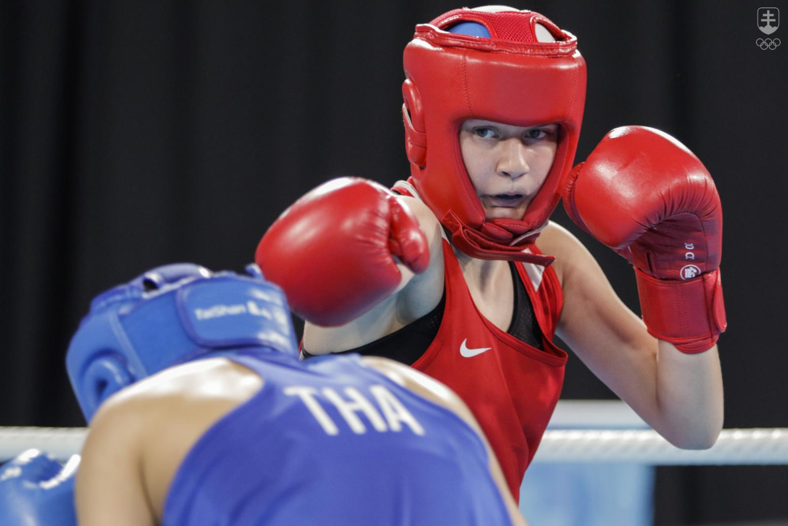 Boxerka Jessica Triebeľová na Letných olympijských hrách mládeže 2018 v Buenos Aires (Zdroj: SOŠV – Andrej Galica)