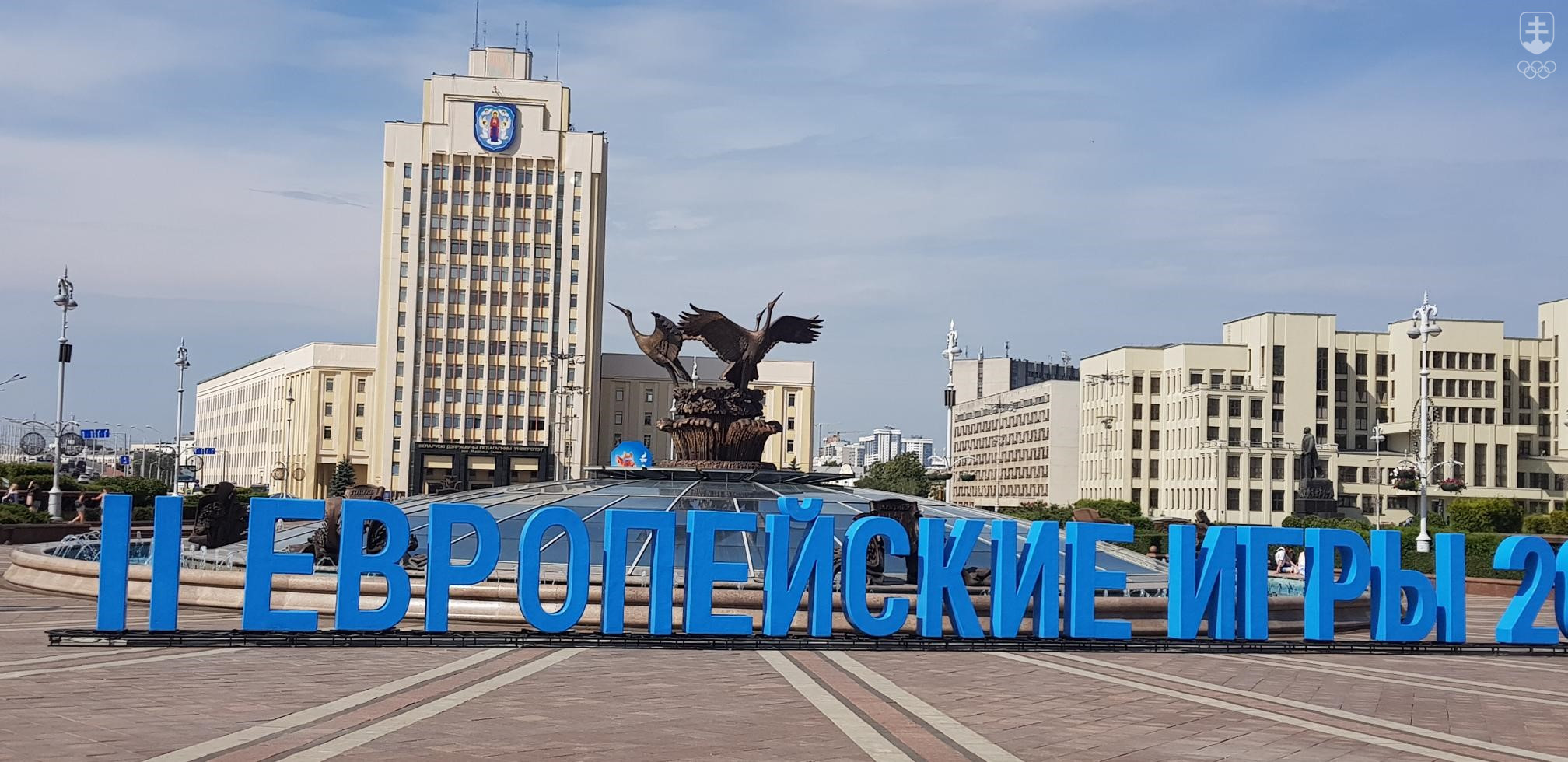 Fakt, že Minsk hostí II. európske hry, je v meste jednoducho neprehliadnuteľný. Branding podujatia vidno takmer na každom kroku.