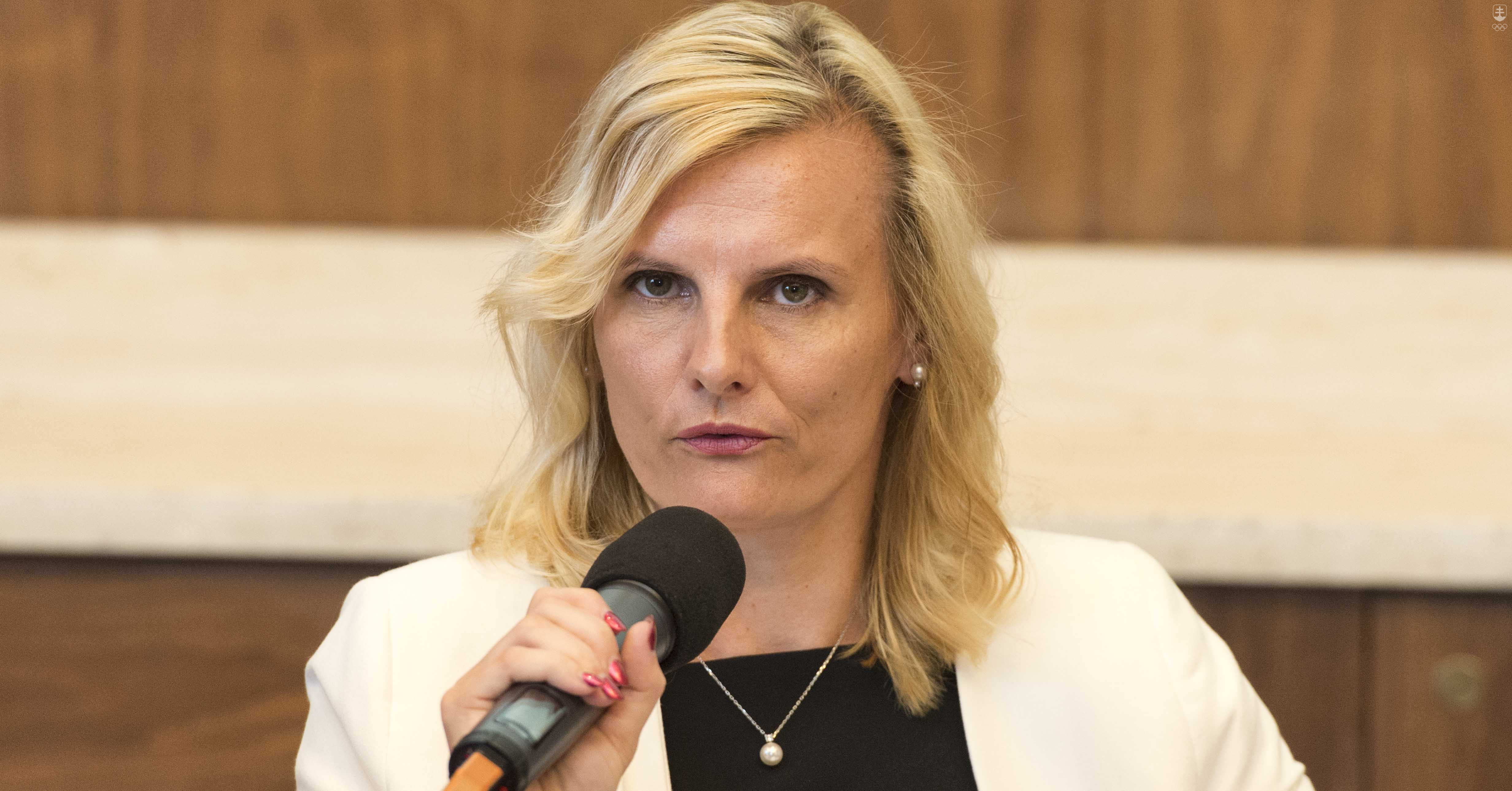Riaditeľka Antidopingovej agentúry Slovenskej republiky Žaneta Csáderová.