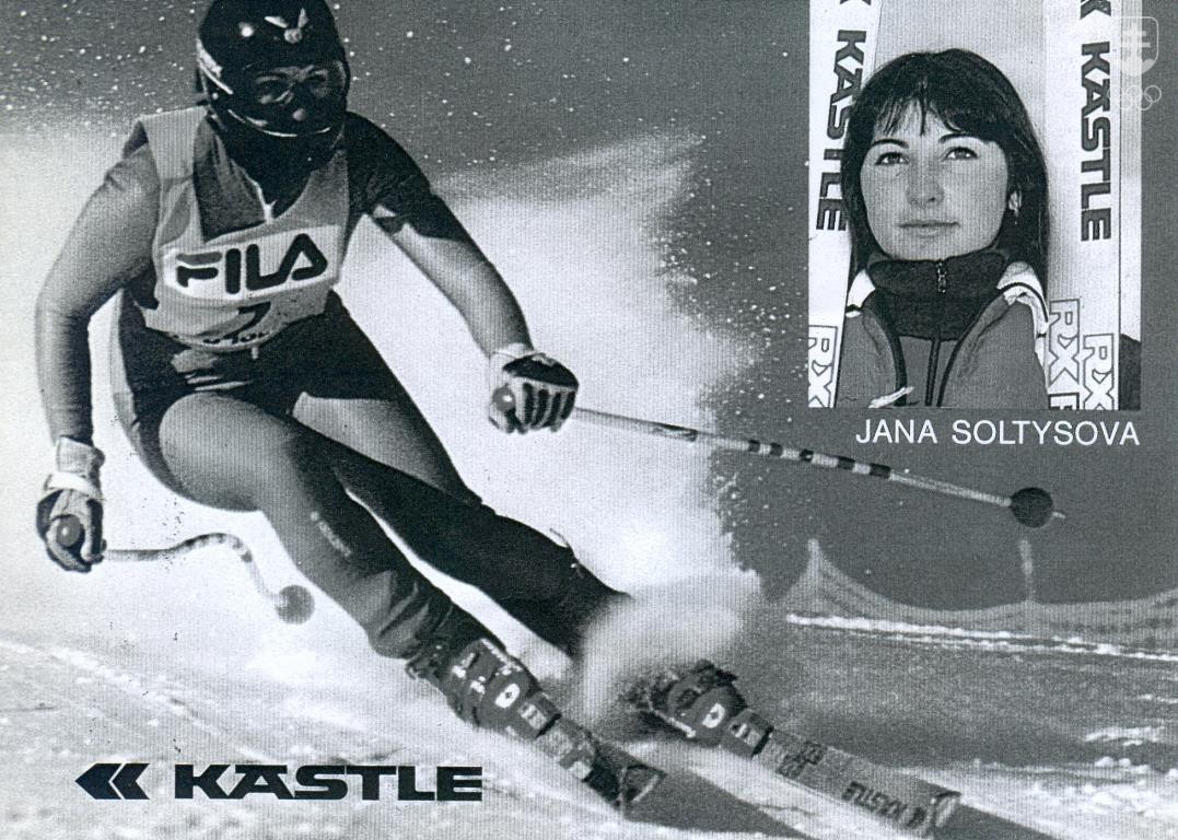 Janka Gantnerová-Šoltýsová na fotografiách z obdobia vrcholnej zjazdárskej kariéry.