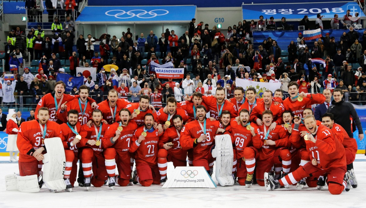 Ruskí hokejisti vyhrali olympijský turnaj v Pjongčangu 2018 pod hlavičkou "nezávislých športovcov z Ruska". V dôsledku veľkej dopingovej aféry na základe čerstvého rozhodnutia WADA majú Rusi pod rovnakým označením súťažiť aj na OH 2020 a na ZOH 2022.