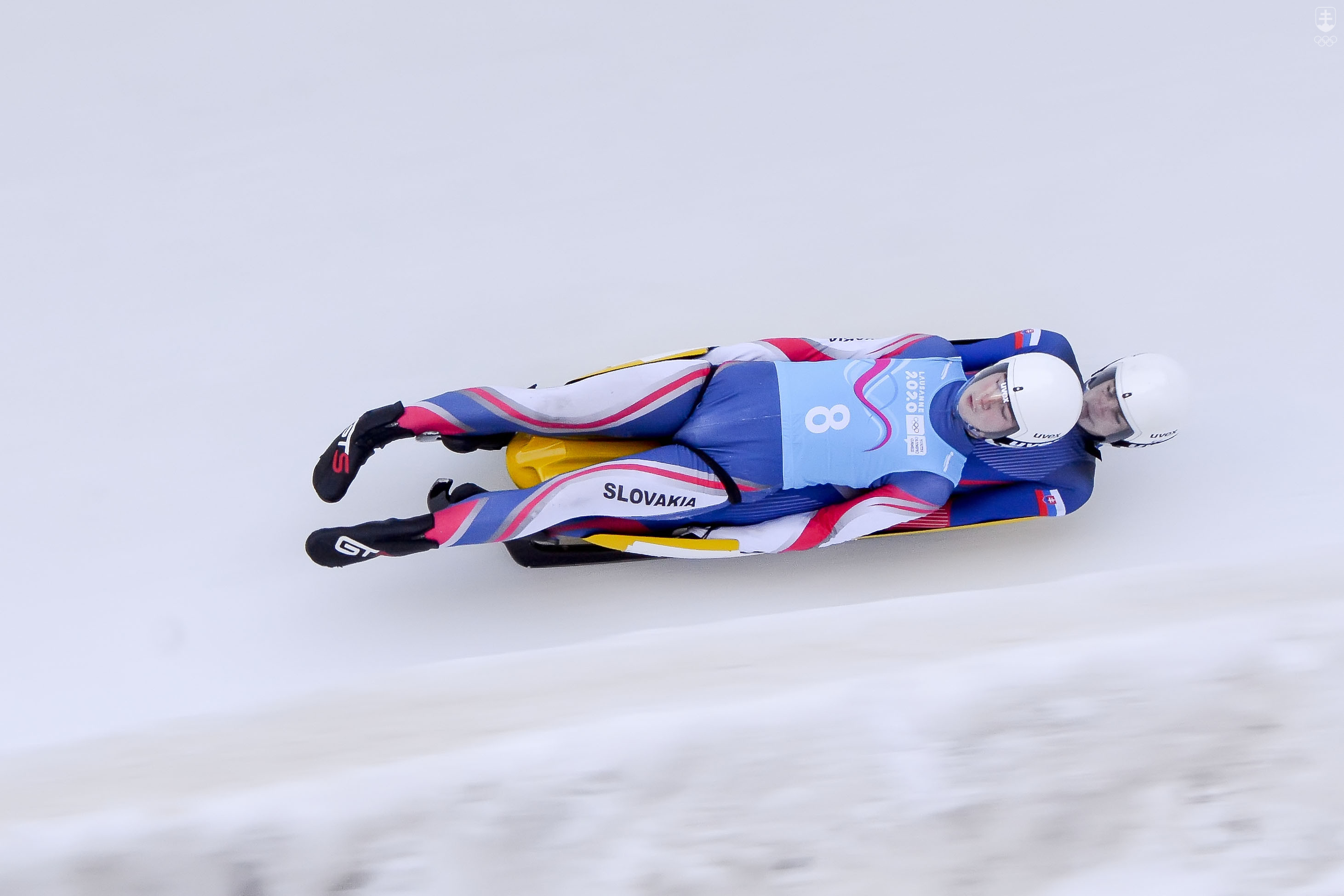 V St. Moritzi Varga, Majerčák na dvojsedadlových saniach na 5. mieste, po prvej jazde útočili na bronz