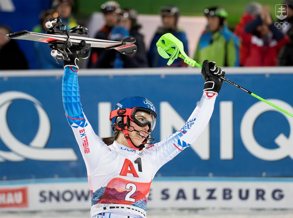 Po Záhrebe sa Petra Vlhová tešila z triumfu aj v slalome vo Flachau.