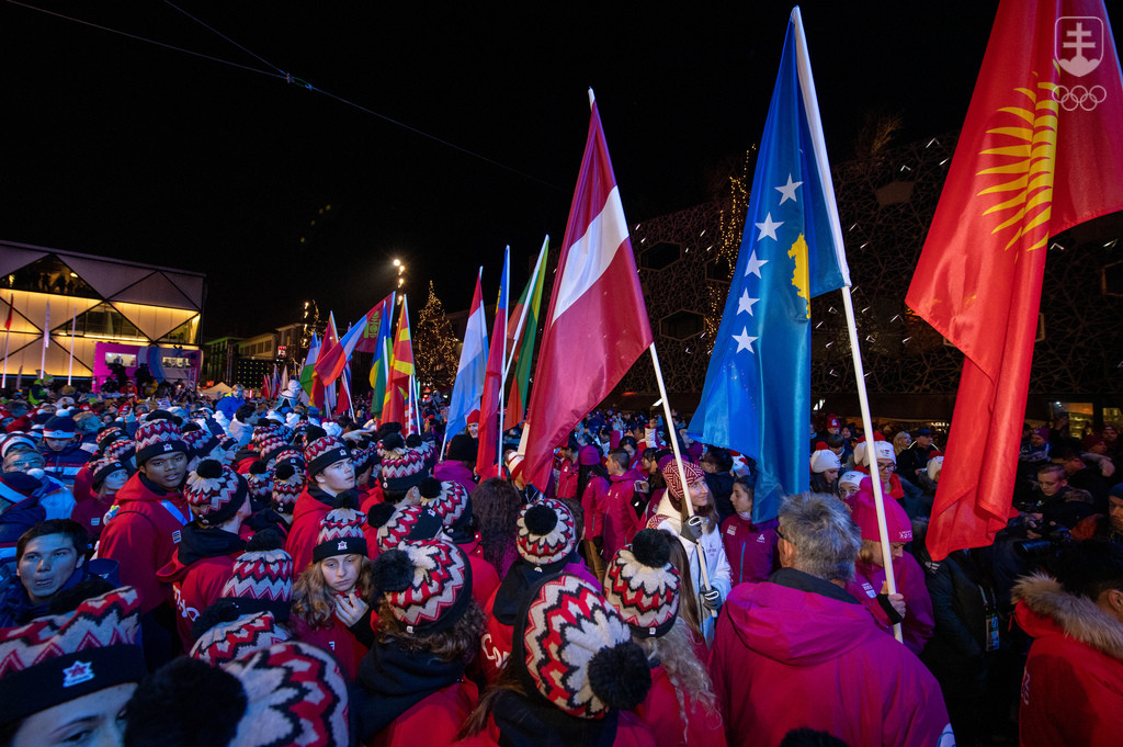 Záverečný ceremoniál III. zimných olympijských hier Lausanne 2020.