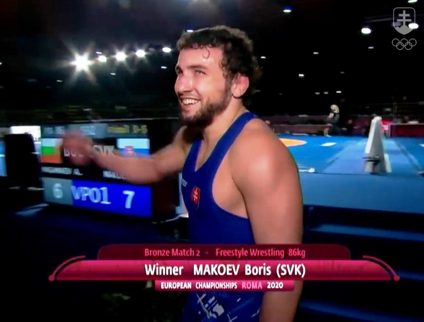 Bronzový medailista z ME vo voľnom štýle Boris Makojev.