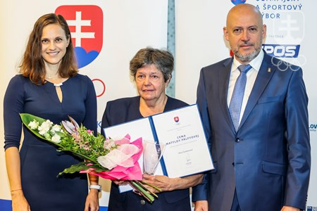Věra Čamborová s Dankou Bartekovou a s Antonom Siekelom.