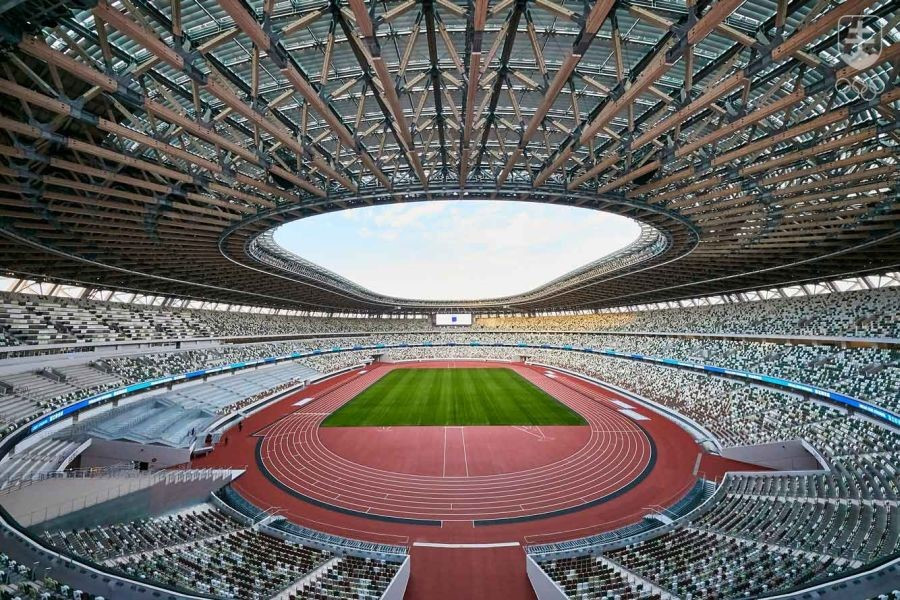 Národný štadión v Tokiu predstavuje najväčší športový stánok OH 2020.