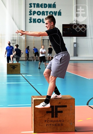 Mladí hokejisti počas nedávnych talentových prijímacích skúšok do Hokejovej akadémie pri Strednej športovej škole v Trenčíne.